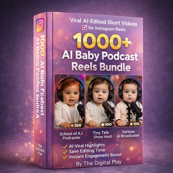 1000+ AI Baby Podcast Reels Bundle