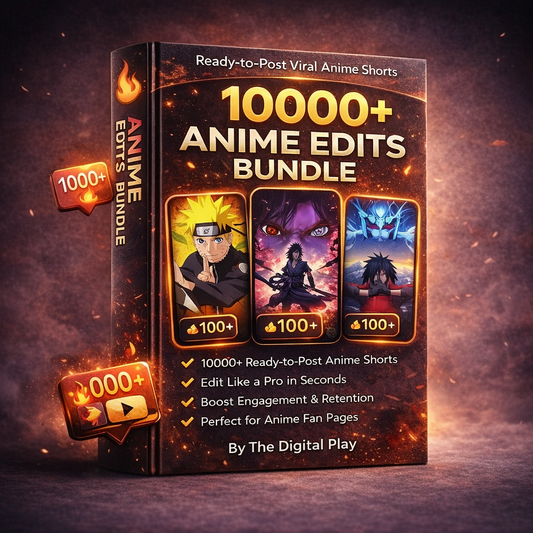 Get The 10000+ Anime Edits Bundle Today!!